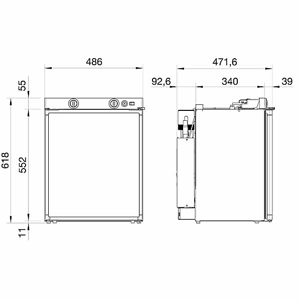 RM5310 60LT PIEZO TRIVALENT FRIDGE - Image 6