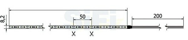 LED STRIP 12V 60LEDS/MT X EXTERNAL 5MT 6000°K IP65 - Image 2